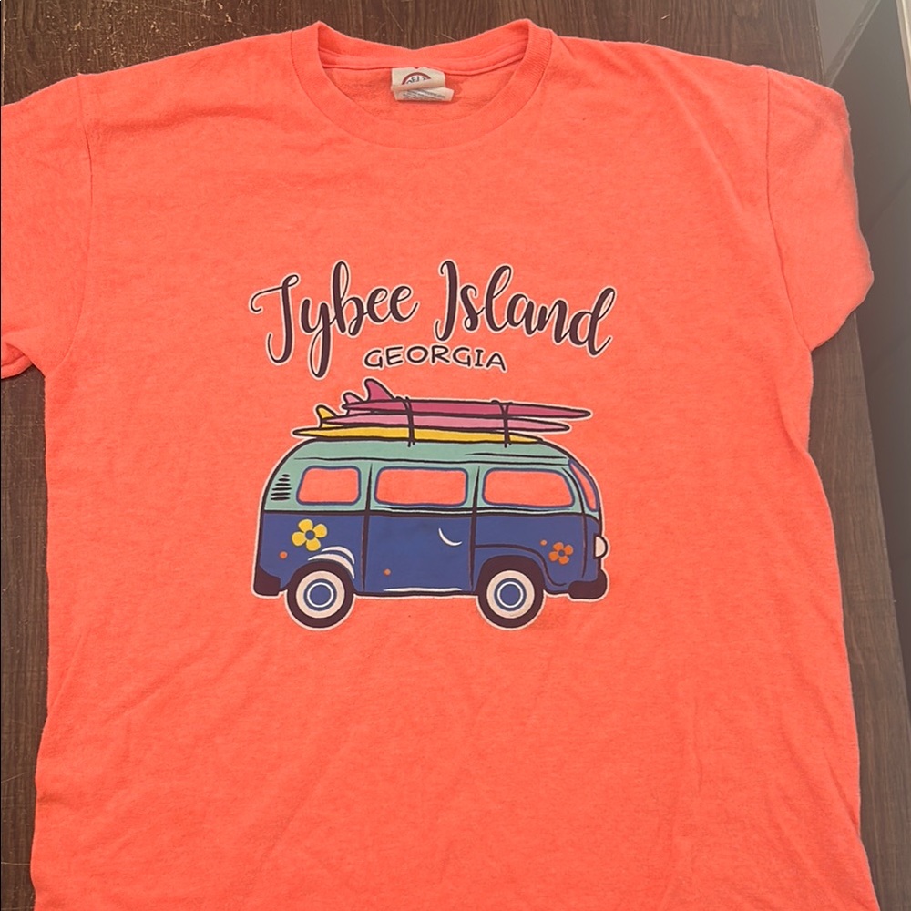 Tybee Island Kids Coral T-Shirt